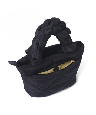 PELLE BORSA キルティング ミドルトートバッグ Puffy パフィ 5822 ブラック