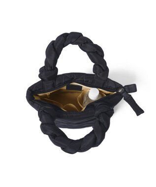 PELLE BORSA キルティング ミドルトートバッグ Puffy パフィ 5822 ブラック