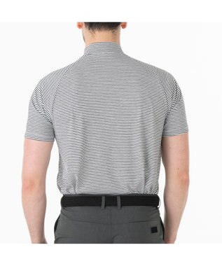 ZERO HALLIBURTON メランジ ボーダー モックネック シャツ ZHG-A4S5 82815 ゴルフウェア ネイビー杢