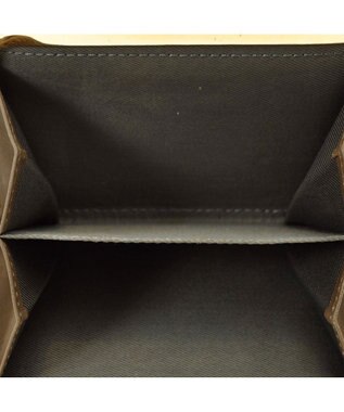 UNBILLION ペルケ perche ジェムストーンヒネリかぶせ二つ折り財布 グレー