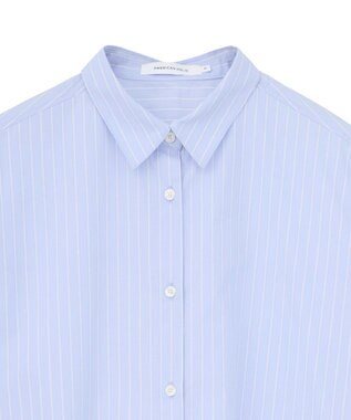 AMERICAN HOLIC 【花粉防止】【イージーケア】ベーシックシャツ Stripe Blue