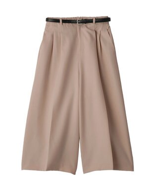 YECCA VECCA ベルトSETクロップド丈パンツ Mocha