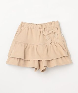 組曲 KIDS 【110-140㎝】リボンティアード キュロット ベージュ