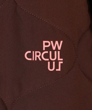 PW CIRCULUS 【撥水加工 / ストレッチ】【MEN】キルティング中綿ブルゾン ゴルフ ダークブラウン系