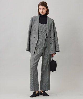 ICB ウール2WAYストレッチ ダブルブレストジャケット 無地柄系