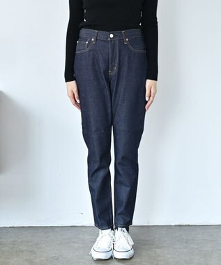 caqu FS relaxpencil Ⅱ 腰回りユッタリ テーパードデニム re.birth