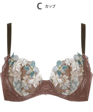 WACOAL 【重力に負けないバストケアBra】 ブラジャー バストを重力から守る まる胸キープ 脇高設計 サイドから背中のラインすっきり レディース BRB414 /ワコール ダークブラウン