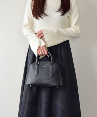 INTER-CHAUSSURES 【LORISTELLA】シュリンクレザーハンドバッグ