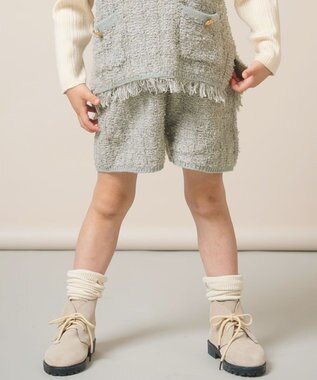 ami amie ツイード風ニットショートパンツ85cm～130cm