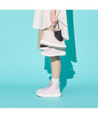 ing <ing>【レイン対応】ハイカット厚底スニーカー ピンク