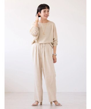 AMERICAN HOLIC ボートネックニットプルオーバー Ivory