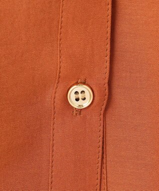 ANY SIS L 【洗える】バンドカラーレイヤード ブラウス テラコッタ