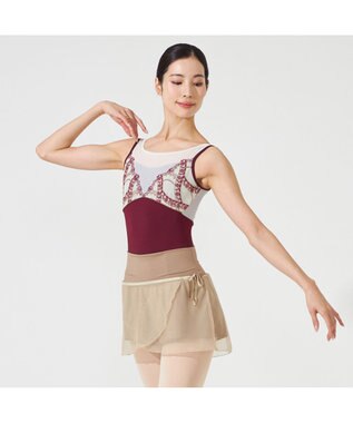 Chacott ★ノースリーブレオタード ガーネット