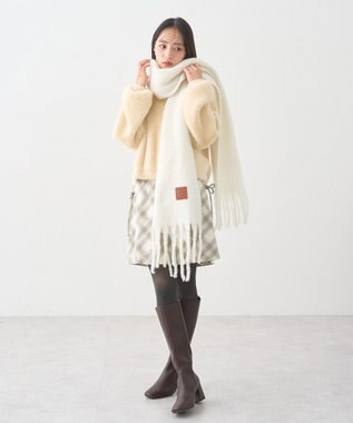 earth music&ecology Ｗフェイスシャギープルオーバー Ivory