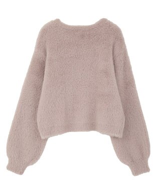 earth music&ecology Ｗフェイスシャギープルオーバー Pink