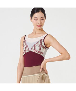 Chacott ★ノースリーブレオタード ガーネット