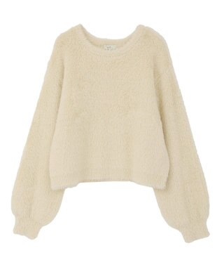 earth music&ecology Ｗフェイスシャギープルオーバー Ivory