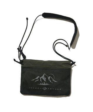 JOSEPH ABBOUD MOUNTAIN 【UNISEX】Pe／Nyピーチサ コッシュ