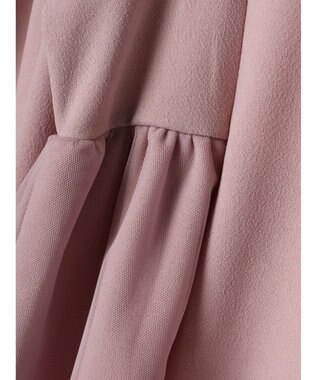 earth music&ecology チュールドッキングチュニック Pink Beige