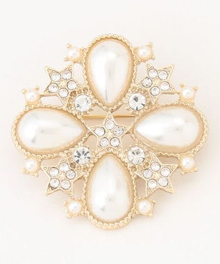 組曲 スターパールブローチ ゴールド系