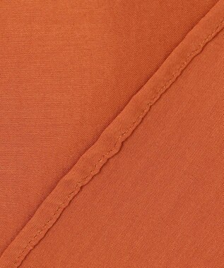 ANY SIS L 【洗える】バンドカラーレイヤード ブラウス テラコッタ