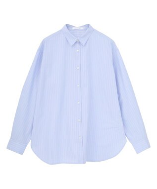 AMERICAN HOLIC 【花粉防止】【イージーケア】ベーシックシャツ Stripe Blue