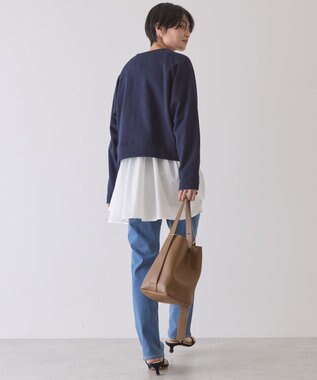 AMERICAN HOLIC リングドットボタンカーディガン Dark Navy