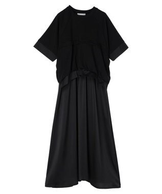 Green Parks armonia．カットレイヤードワンピース Black