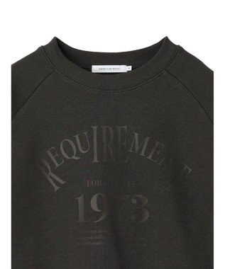 AMERICAN HOLIC ラグランロゴスウェット2 Charcoal Gray