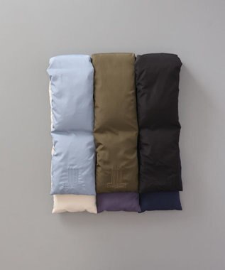 AURORA 【 LANVIN COLLECTION（ランバン コレクション） 】 リバーシブル中綿マフラー サックス