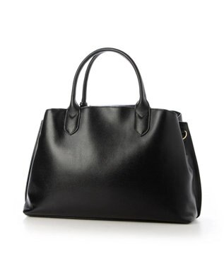 UNBILLION perche ゴートユーティリティヒネリかぶせA4トート ブラック