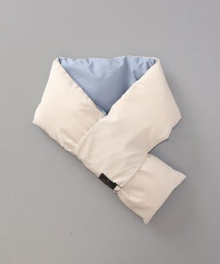 AURORA 【 LANVIN COLLECTION（ランバン コレクション） 】 リバーシブル中綿マフラー サックス