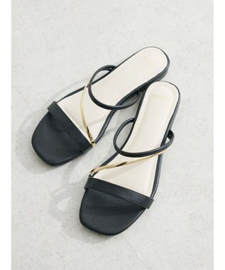 Green Parks ・ｍｉｎｉａ　ナローストラップミュール Black