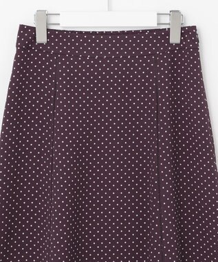 J.PRESS LADIES 【洗える】 ドットプリント フレアー スカート パープル系5