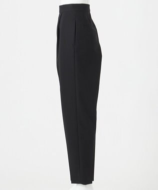 23区 【エステータ】コットンダブルクロス テーパードシルエットパンツ ブラック系