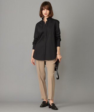 ICB 【洗える】 ライトダブルクロス ドロストパンツ ライトモカ系