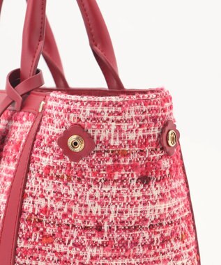 TOCCA CAMELOT TWEED BAG ツイードバッグ レッド系