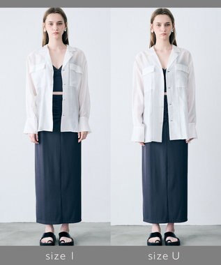 uncrave リヨセルシルクローン シャツ オフ