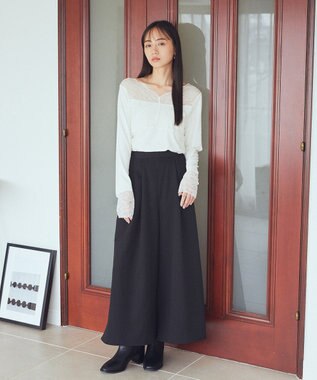 earth music&ecology あったか２ｗａｙレースプルオーバー Ivory