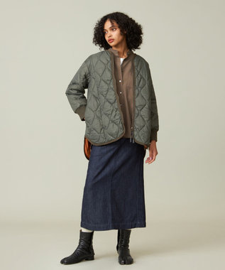 J.PRESS YORK STREET 【WOMEN】バックプリーツ ブラウス ブラウン系