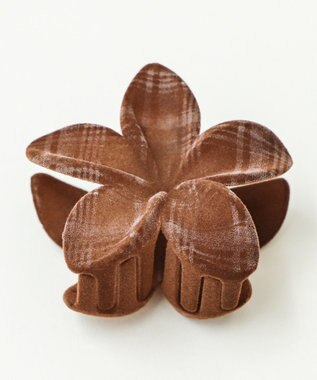 WEGO L総柄フラワーバンス ブラウンチェック1