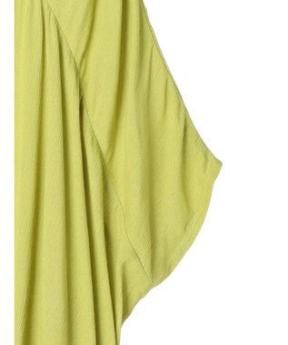 earth music&ecology レーヨンビッグシャツチュニック Lime Green