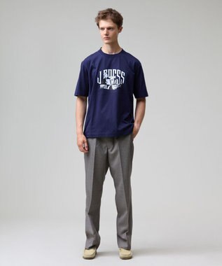 J.PRESS MEN 【AaronChang】【UNISEX】プリント Tシャツ ネイビー系
