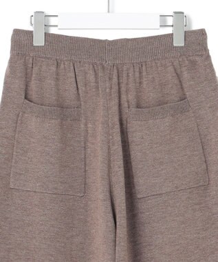 J.PRESS YORK STREET 【WOMEN】ANTI PILLING WOOL ニットワイドパンツ ブラウン系