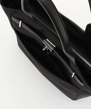 ICB 【A4サイズ収納可】ベルトバックルトート ブラック