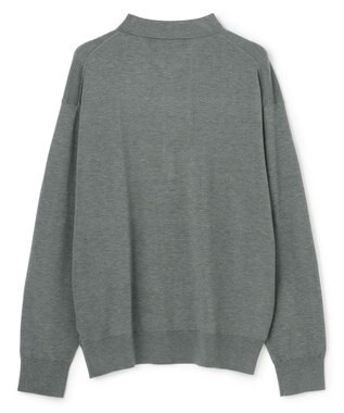 UNFILO MENS 【男女兼用】ソフトサーモ アンチピリングニット ポロ チャコール