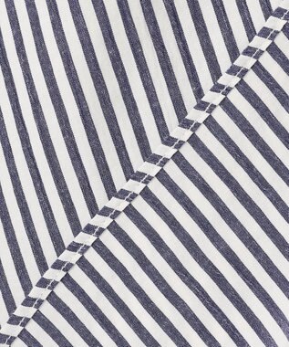 JOSEPH ABBOUD 【イージーケア・JAPANファブリック】ブロックストライプ シャツ ネイビー系1