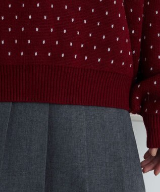 WEGO ノルディックベアニットプルーバー ワイン