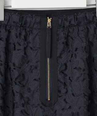 自由区 YONEZAWAレーシージャガード スカート ネイビー系