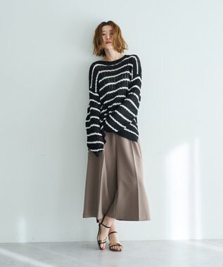 YECCA VECCA ベルトSETクロップド丈パンツ Mocha